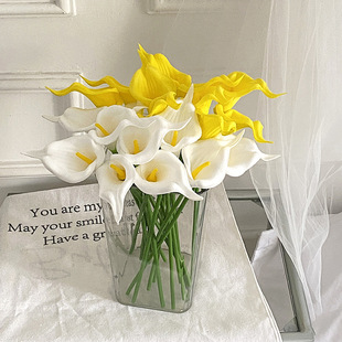 PU mini calla simulation flower fake flower wedding holding flower home decoration flower simulation plant cross-border wholesale