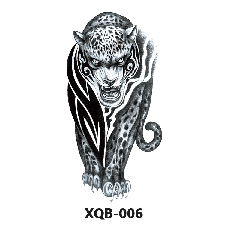 New spot manufacturers wholesale half arm calf tattoo stickers color black and white sexy waterproof temporary tattoo stickers