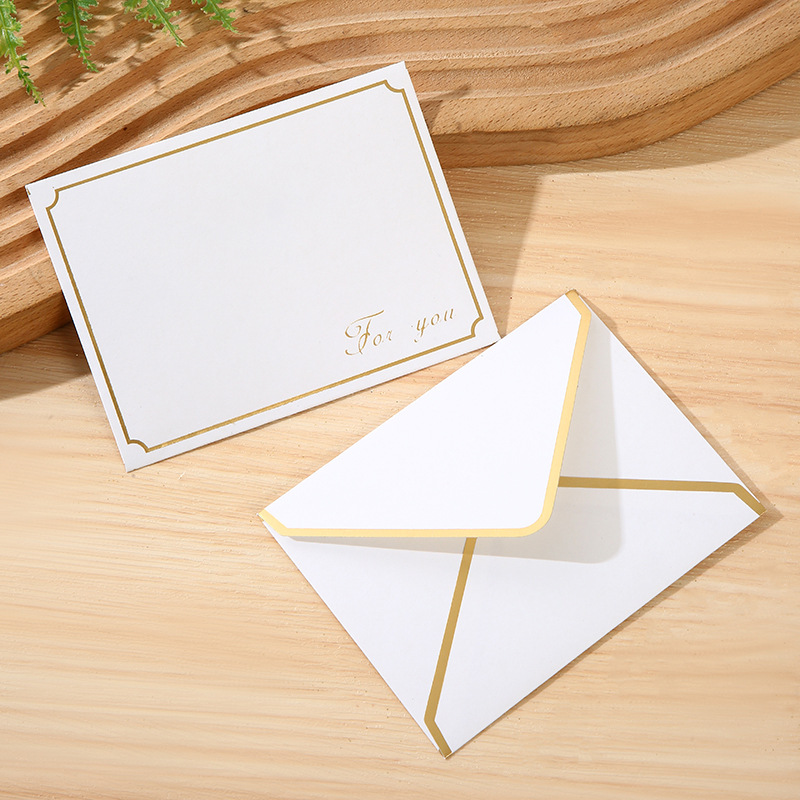 in stock Color European Color Gummed Invitation Letter Color Card Paper Envelope Fixed LOGO Printing Phnom Penh Envelope