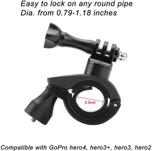 Sports camera accessories for gopro bicycle motorcycle rotating double-Port bicycle bracket bracket