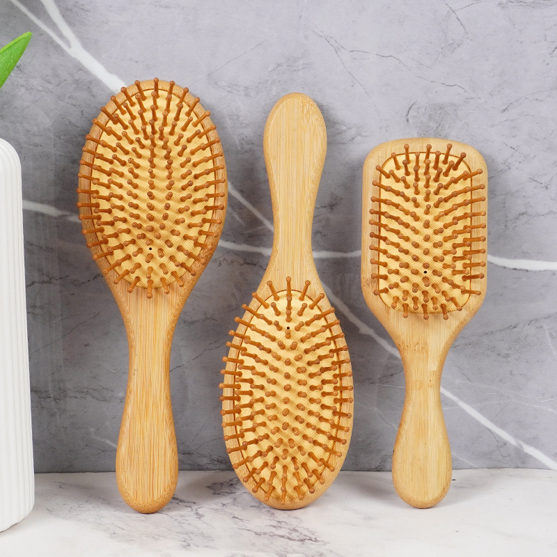 Factory in stock wholesale bamboo cost-effective hair cushion comb hair skin health comfort massage high rebound airbag comb