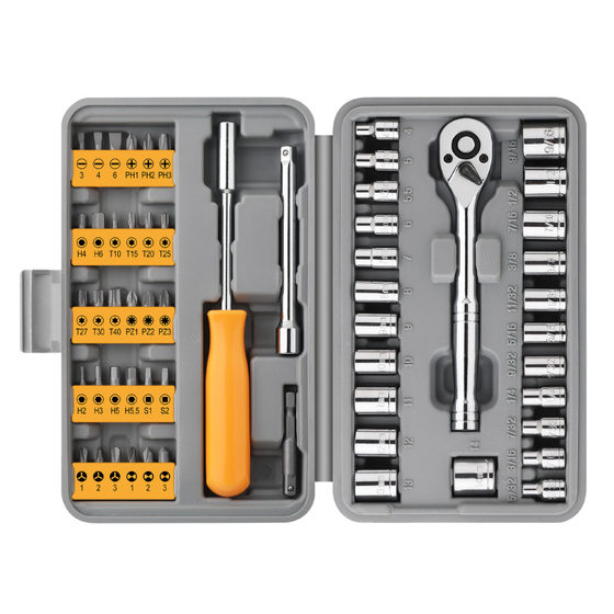 57 pieces of hexagon socket t10t30t40 plum blossom Phillips screwdriver batch head small fly metric inch suit