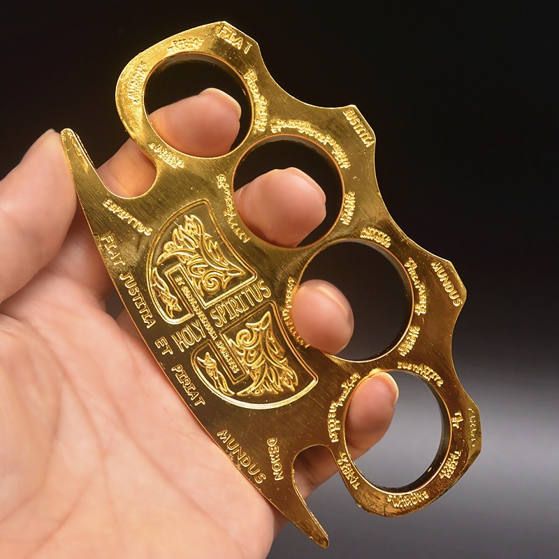 Cross-border Extra Large Thickened Finger Tiger Hand Buckle Buckle Fit for Big Hand Travel Ring Fist Ring Knuckles Ring Four Fingers