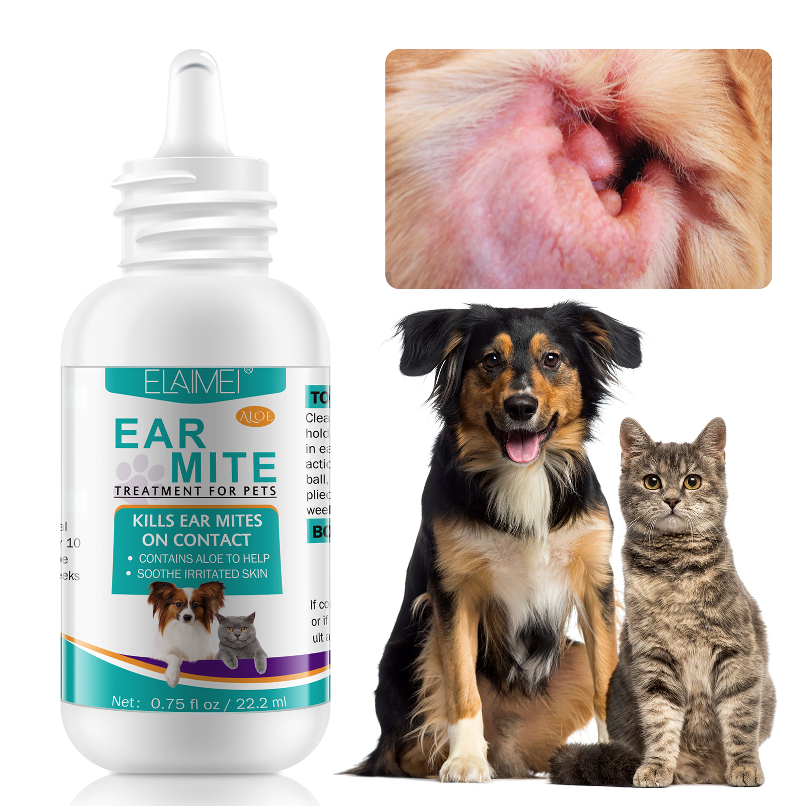 ELAIMEI Pet ear mite oil