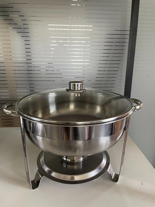 ステンレス円形食堂ガラス蓋3.5l|undefined