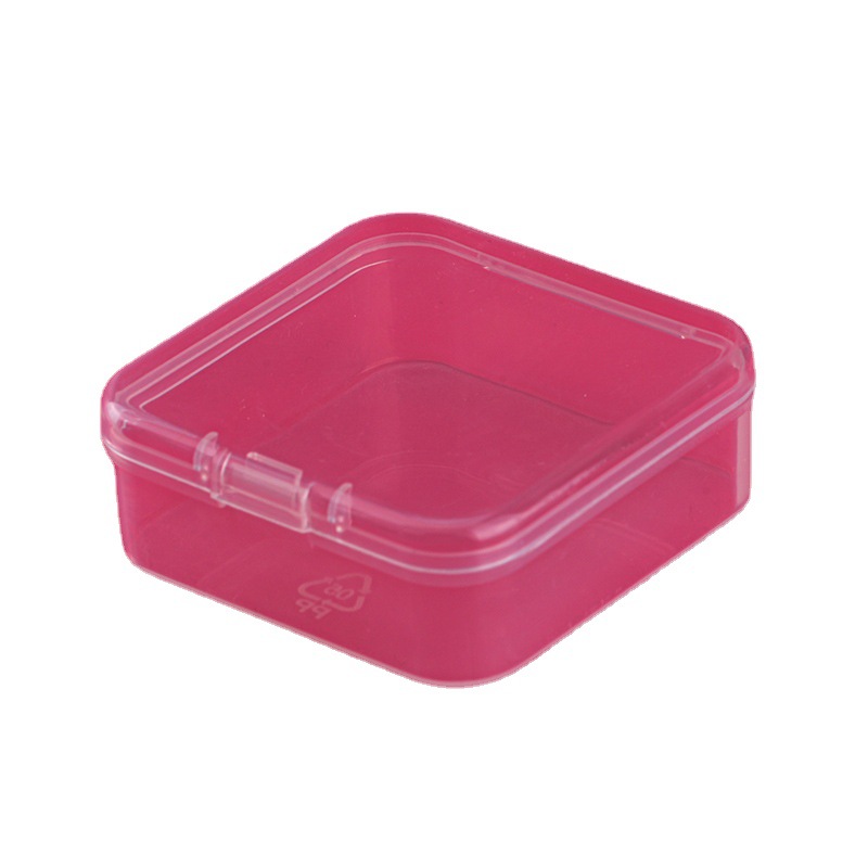 Storage box screw small box square plastic box square transparent box sample parts box accessories box buckle cover