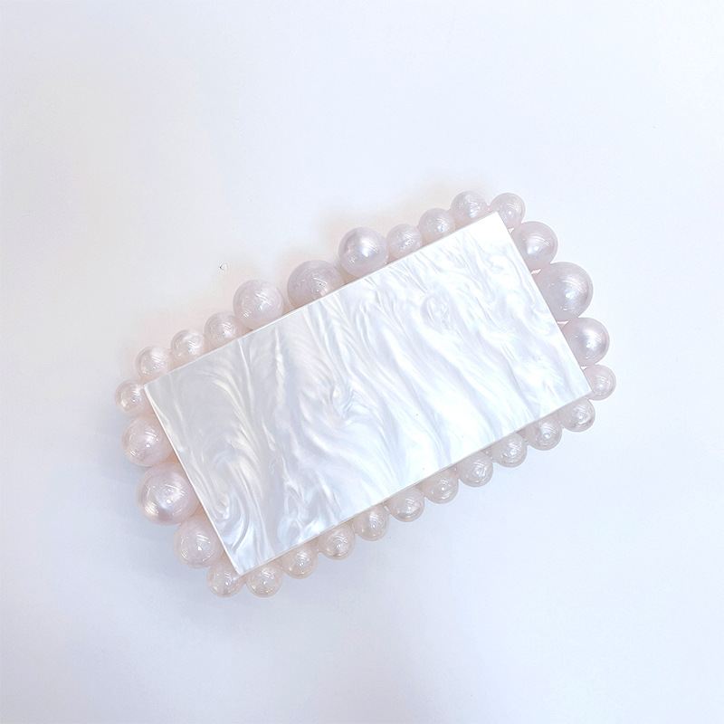 Ancient Spirit Strange Bag New Acrylic Cloud Plastic Bag Clutch Bag Instagram Same Style Crossbody Bag Flash Bead Women's Bag