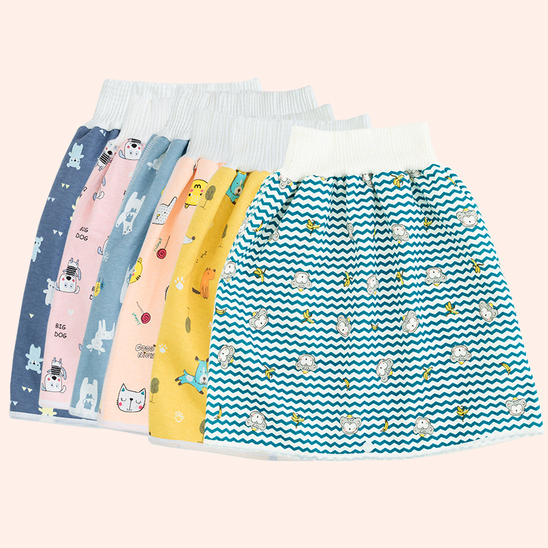 Baby's Diaper Skirt Diaper Training Pants Waterproof Leak-proof Washable Pants Bag Baby's Nocturia Artifact