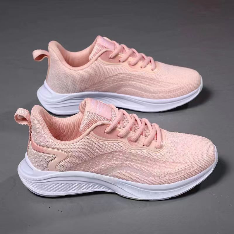 靴の女性の春の新型の女性の飛織の軽やかな通気靴の卸売りのランニング靴のメーカーのレジャーの運動靴の女性の潮|undefined