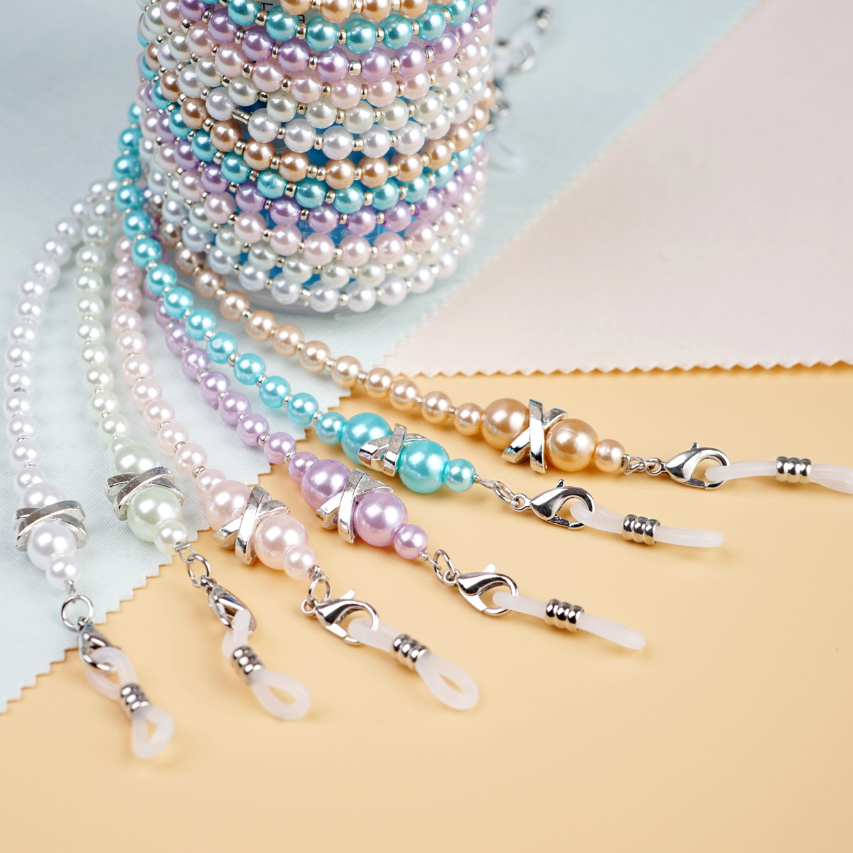 Glasses Chain Beaded Glasses Chain Colorful Beaded Chain Sunglasses Decorative Chain Glasses Chain Sunglasses X Beaded Chain