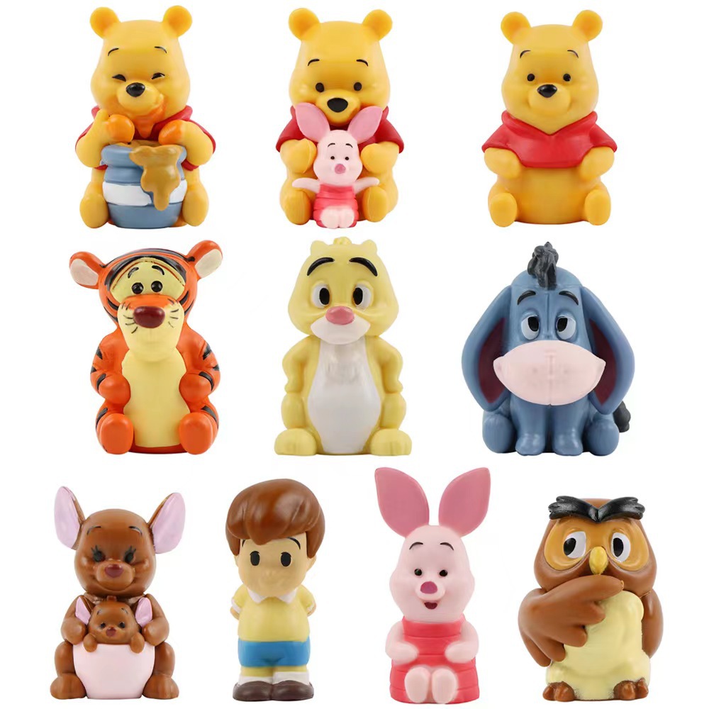 10 bear Pooh bear Tigger owl Diy cute Q version animal egg ball model decoration hand office
