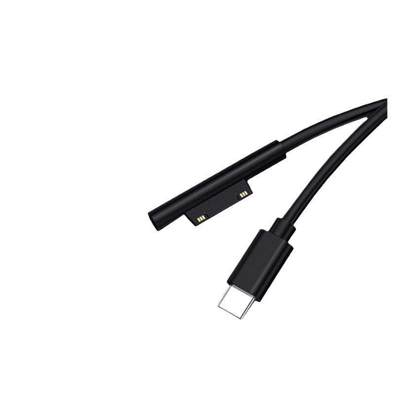 Applicable to Microsoft Magnetic adapter 65W fast charging tablet Pro4 computer SufeaceGO2 to Typec power cord