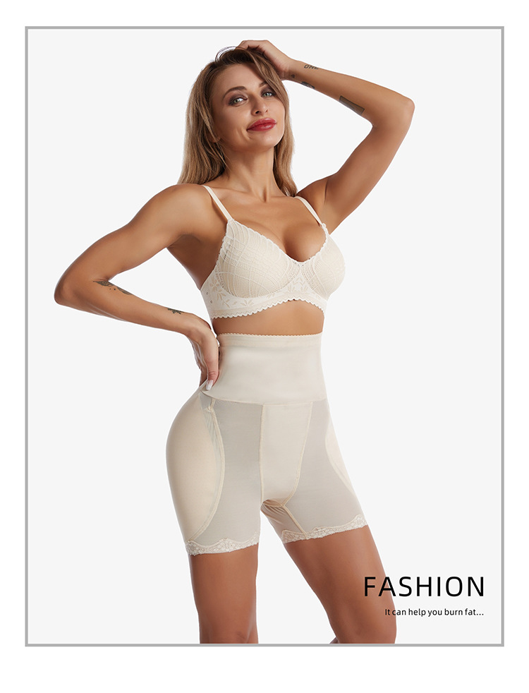 Figurformende Hose mit hoher Taille für Damen, postpartale Bauchformungshose, Arsch-Schwammpolster, volle Hüfte, Hüftlifting-Hose_voghion.com