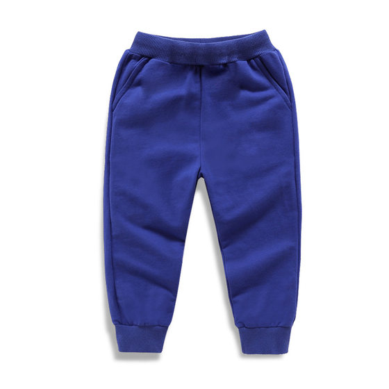 in stock children's solid color sports pants autumn new 2025 spring female baby soft cotton trousers a generation of hair