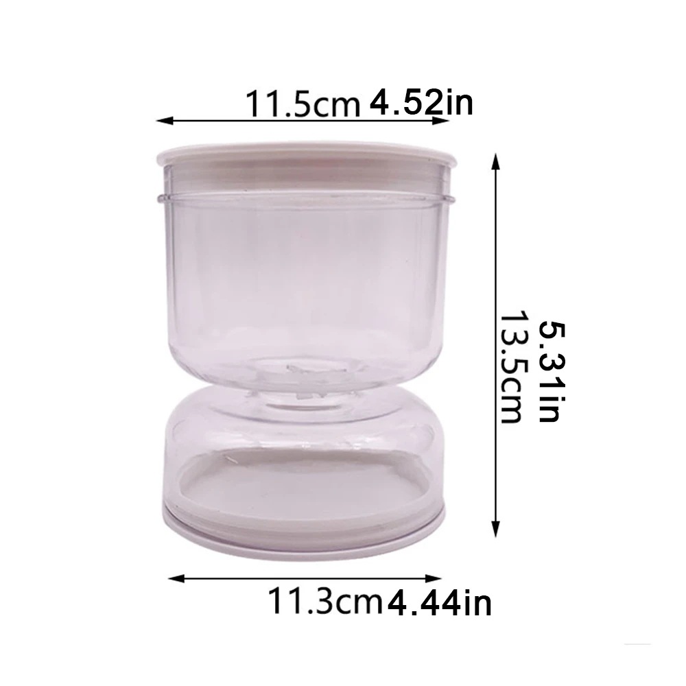 Kitchen wet and dry separation Pickle Jar Pickle Jar wet and dry dispenser hourglass Jar plastic sealed Jar
