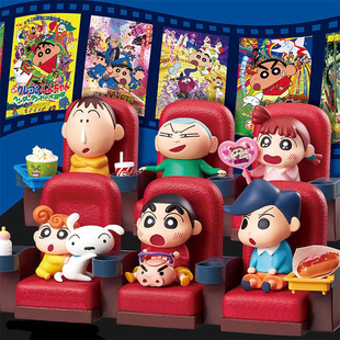 Food play rement Tide play blind box crayon small new cinema theater version of the film 6 ornaments
