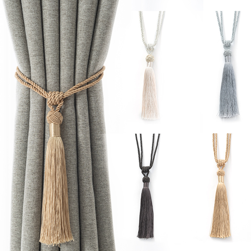 Yi curtain window decoration new simple tassel curtain strap spot wholesale curtain strap curtain hanging ball cross-border