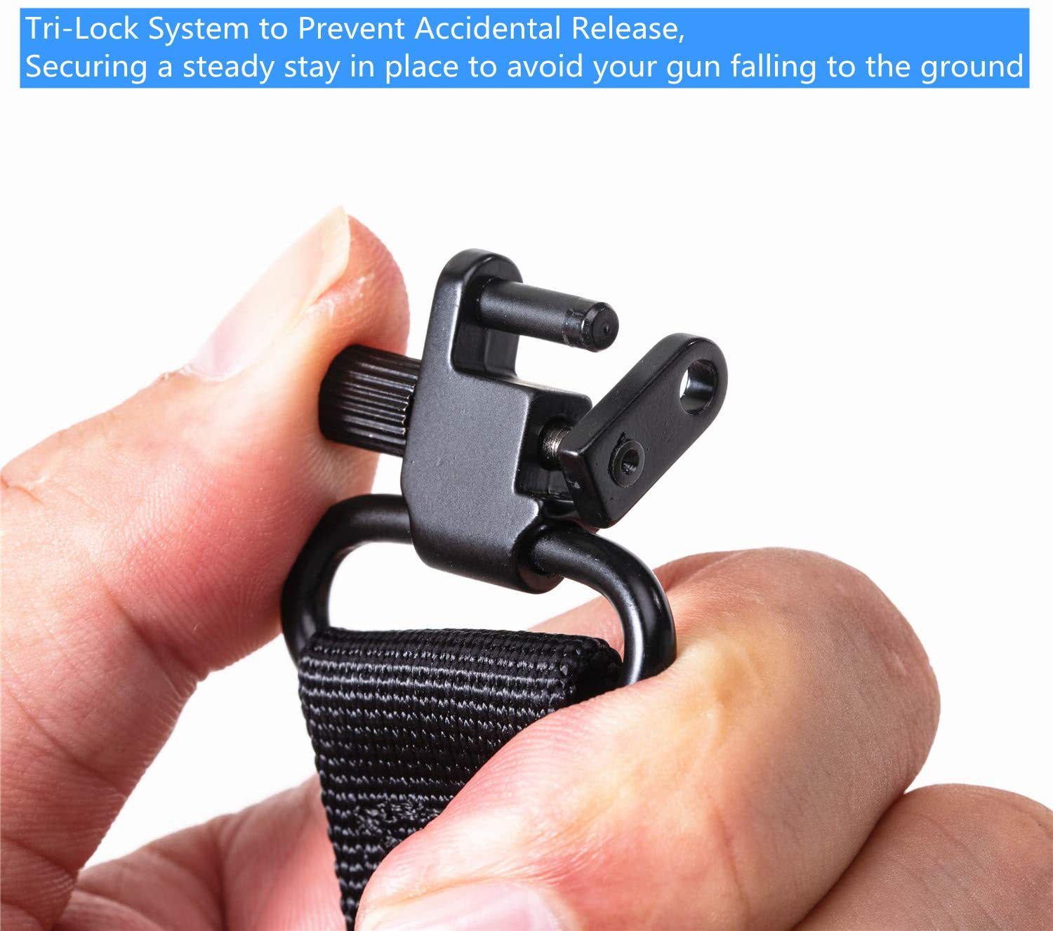 1 inch 1.25 inch quick release shoulder strap loop buckle tactical wooden single and double point QD strap buckle cross border