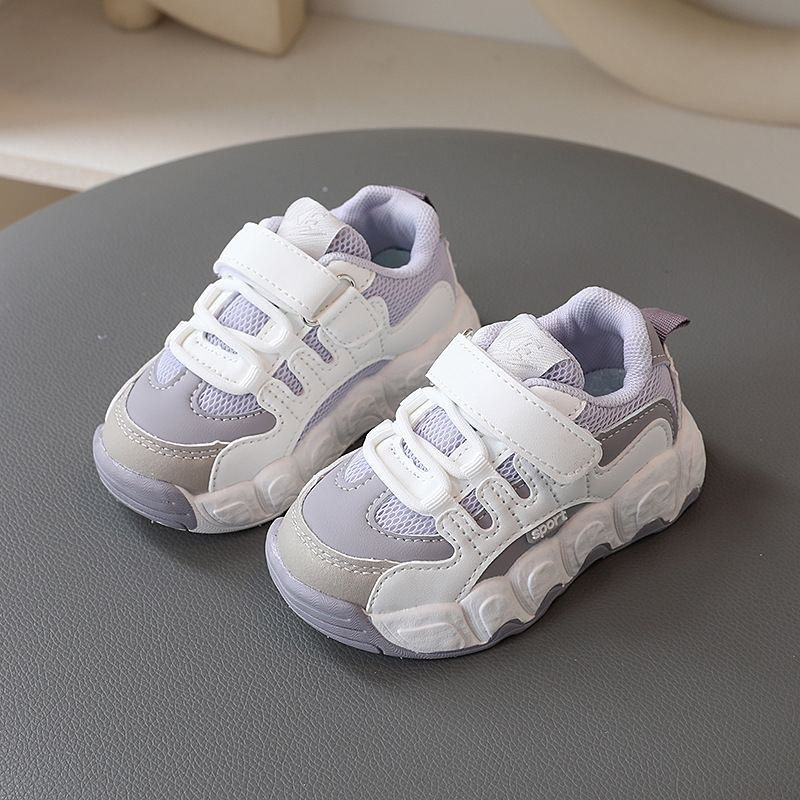 Baby shoes men 1-5 years old 2 children non-slip soft bottom sneaker spring and autumn breathable net shoes toddler toddler shoes tide