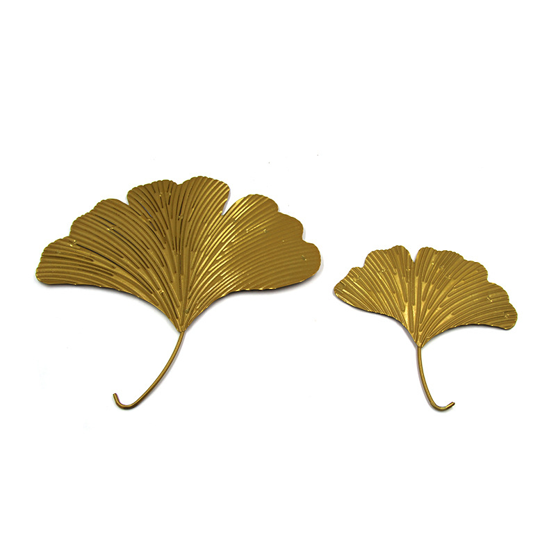 New Chinese Metal Ginkgo Leaf Wall hanging DIY Wall hanging Iron Wall Decoration for Living Room Hallway