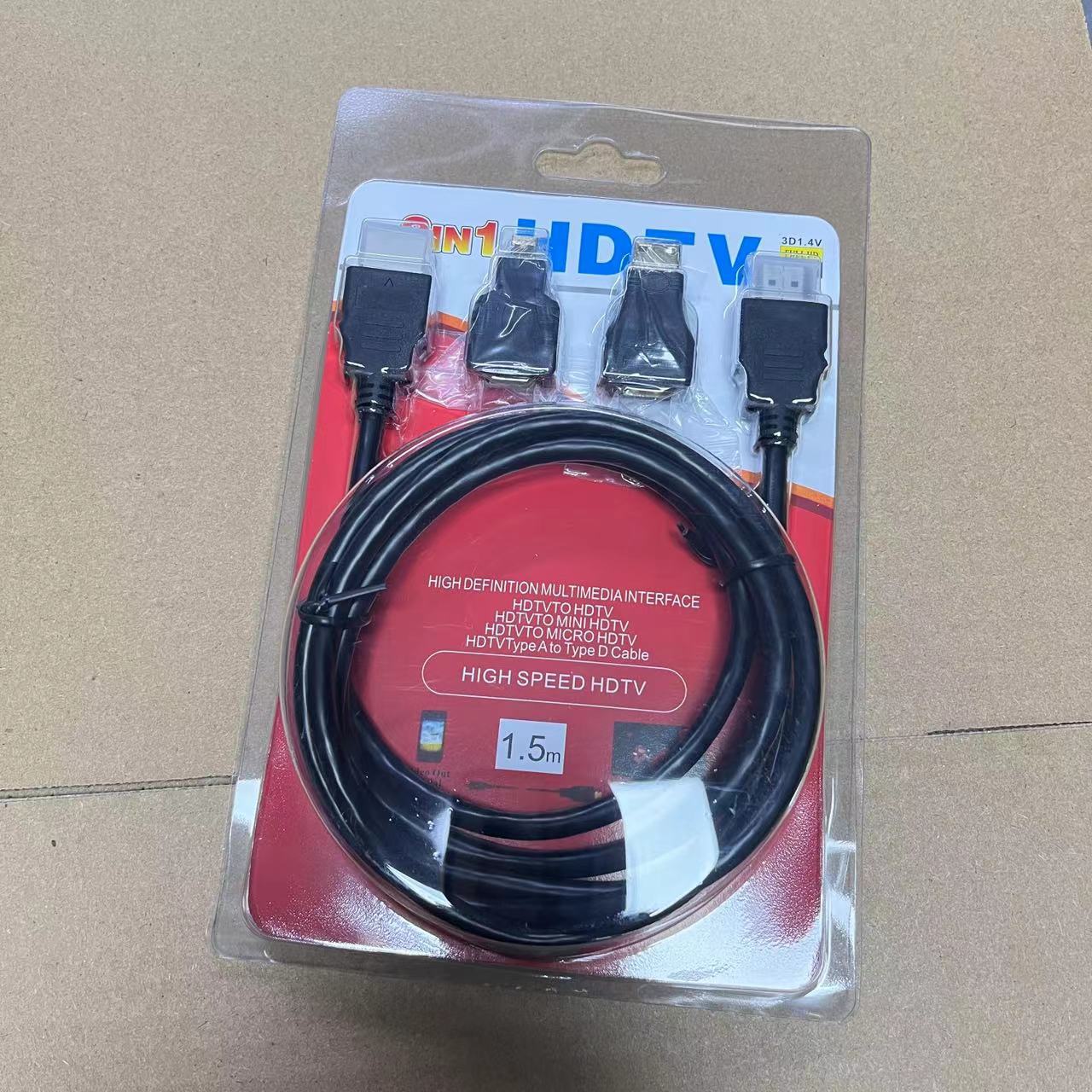 HD HDMI 3 in 1 adapter Mini micro hdmi to hdmi cable 3 in 1 adapter