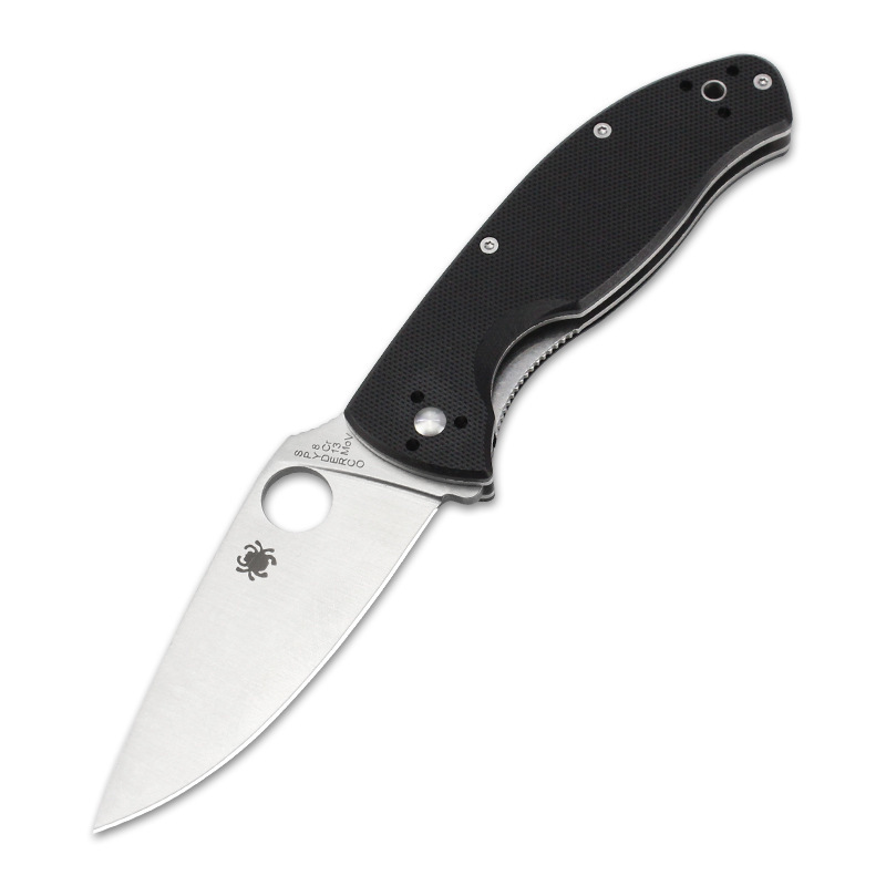 Spyderco ミニ折りたたみナイフ C122 アウトドアツール野生生物防衛ポータブル折りたたみナイフ耐久性のあるハードウェアツール|undefined