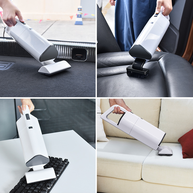 Handheld car vacuum cleaner wireless high-power 120W dual-purpose household car vacuum cleaner pet electric hair suction device