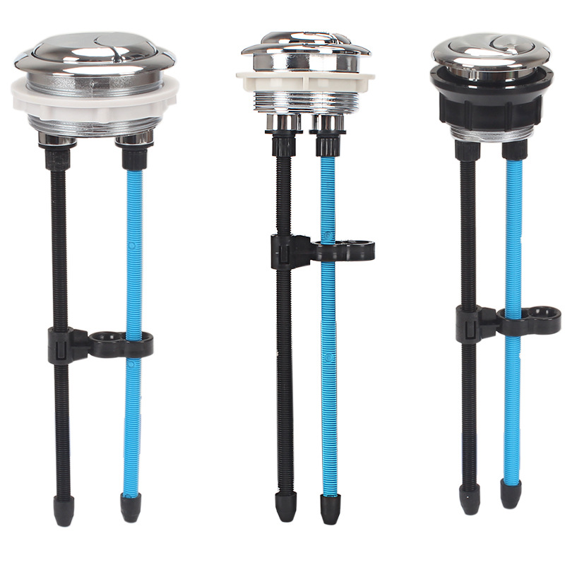 Toilet water tank button universal double button round push water outlet switch household pumping toilet drainage accessories