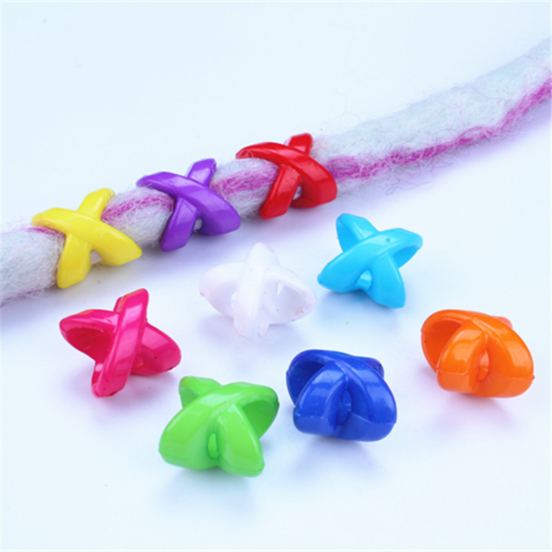 African Dirty Braid Jewelry Braid Decoration Beaded Plastic Colorful Big Hole Beads Wig Headwear Hair Accessories Beads