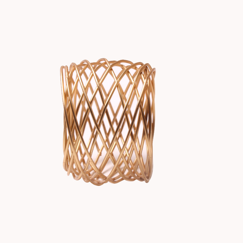 Hand-woven hotel restaurant barbed wire napkin ring mouth cloth ring napkin buckle napkin ring manufacturers wholesale