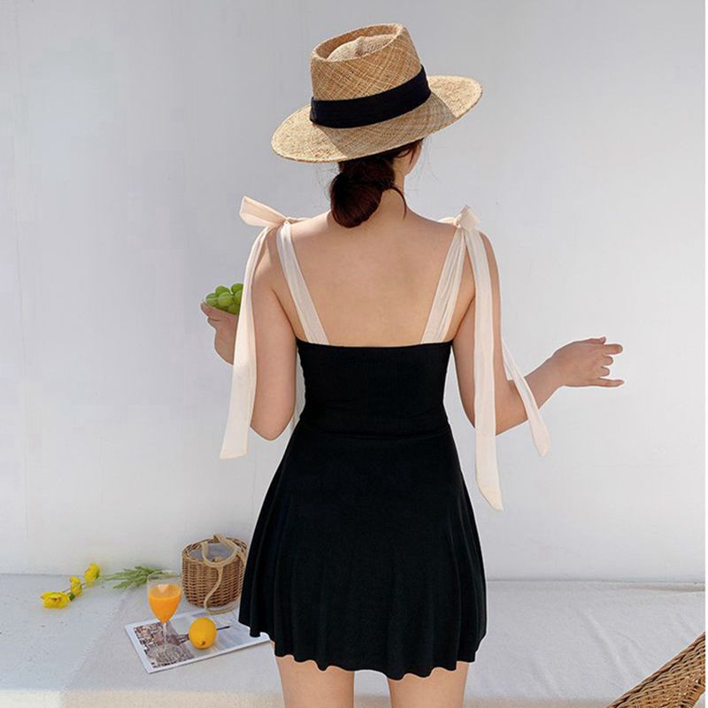 2023 Korean-style New One-piece Swimsuit for Women Sexy Slim-looking Vacation Swimwear for Women