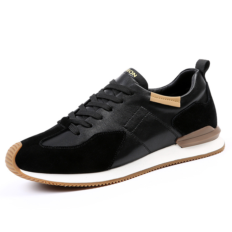 Men's breathable summer shoes sneaker men's casual shoes genuine leather White shoes men's shoes all-matching argan shoes