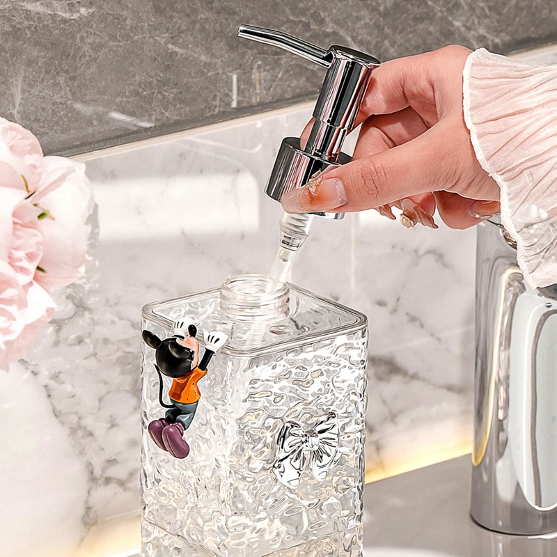 Light luxury foam hand sanitizer bottle subnet red hotel bathroom shower gel empty bottle sub-bottle press bottle bubbler
