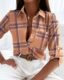 2022 European and American Foreign Trade women's cross-border Spring and Autumn tops stand alone Amazon long-sleeved shirt printed shirt for women