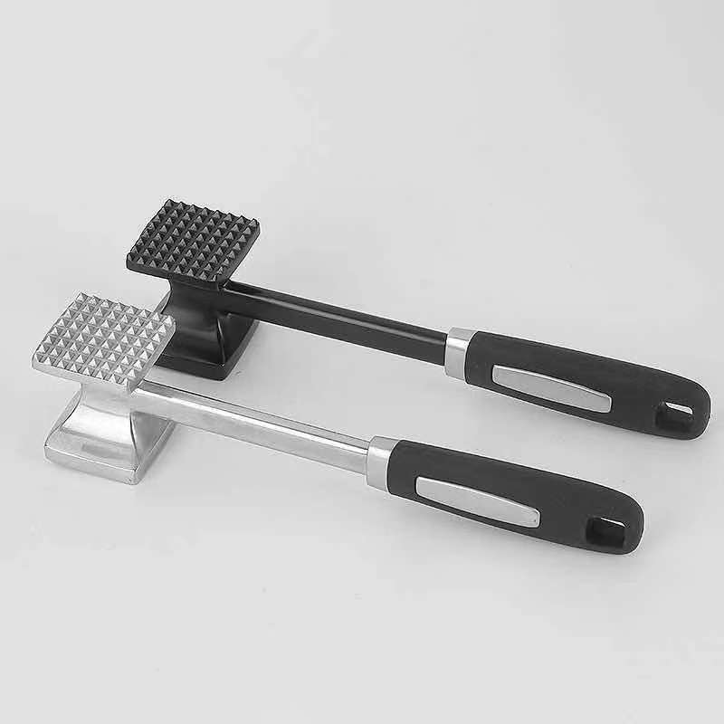 Aluminum alloy double-sided meat hammer solid household hand beef hammer tender steak hammer factory wholesale loose meat tools