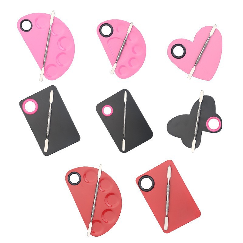 Spot wholesale stainless steel palette nail art makeup palette set Foundation painting makeup tools cross border