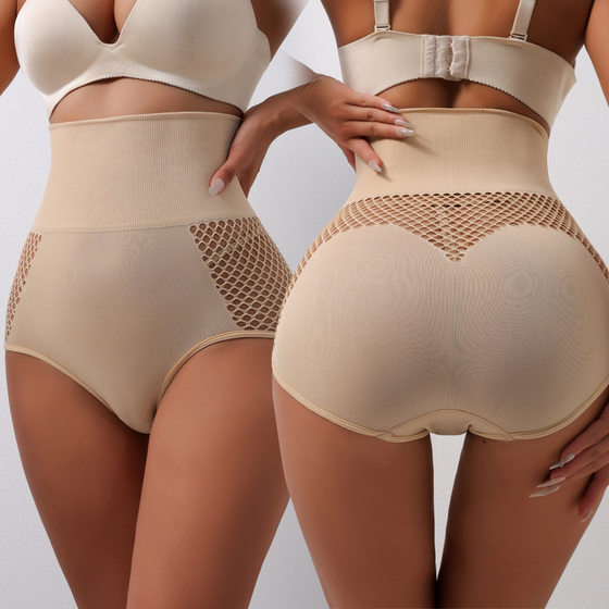 Cross-border Europe and the United States high waist waist hip pants breathable hole belly strong shaping hip hip postpartum waist