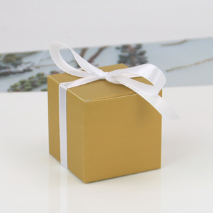 European new square candy box 5cm solid color square box 5.5cm multi-color Square candy box