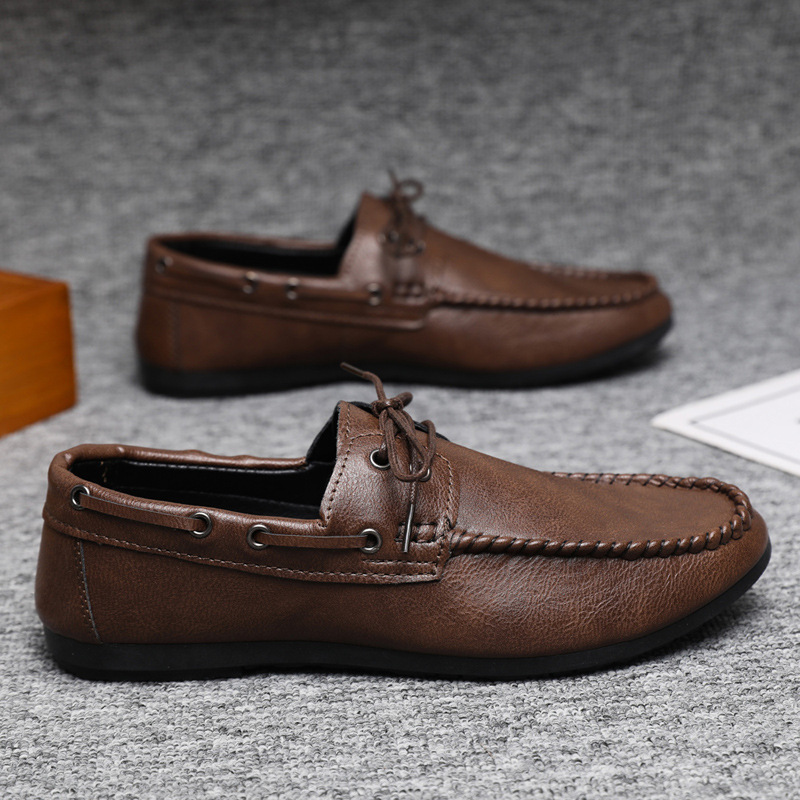 Lightweight Waterproof 2024 Men's Lefu Shoes Men's New Style Spiritual Men's Business Breathable Casual Summer