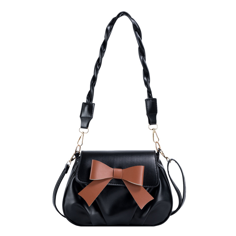 Bow Small Bag Women's 2022 New Fashionable Pleated Cloud Bag Casual Fashionable Twist Shoulder Strap Crossbody Bag