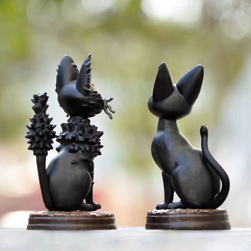 黒猫吉吉盲箱置物日漫シリーズかわいいカワイイ人形いたずら台座モデル猫装飾モデル|undefined
