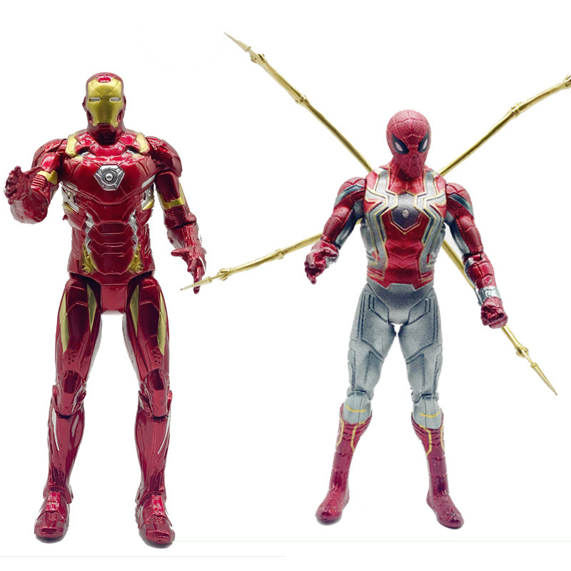 反浩克アイアンマンスパイダーマン緑巨人mark50点灯関節可動置物人形フィギュア|undefined