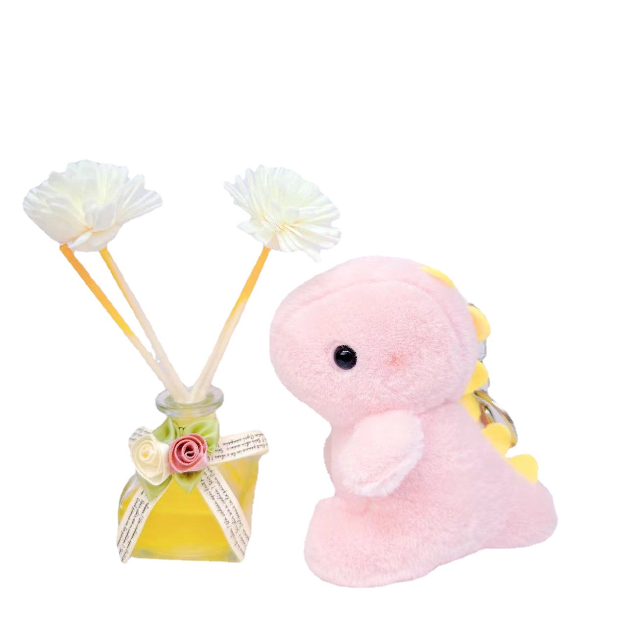 Wholesale sitting dinosaur plush toy doll bag pendant cloth doll mini cute doll keychain