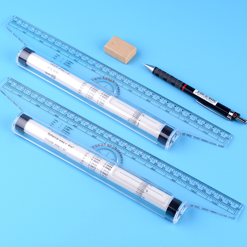 30cm angle parallel ruler roller ruler balance ruler Rolling ruler multi-function drawing design drawing ruler tool