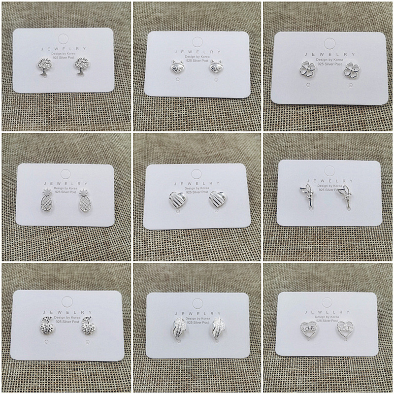 Stall selling 925 earring jewelry earrings Taobao small gift silver gift earring jewelry manufacturers wholesale