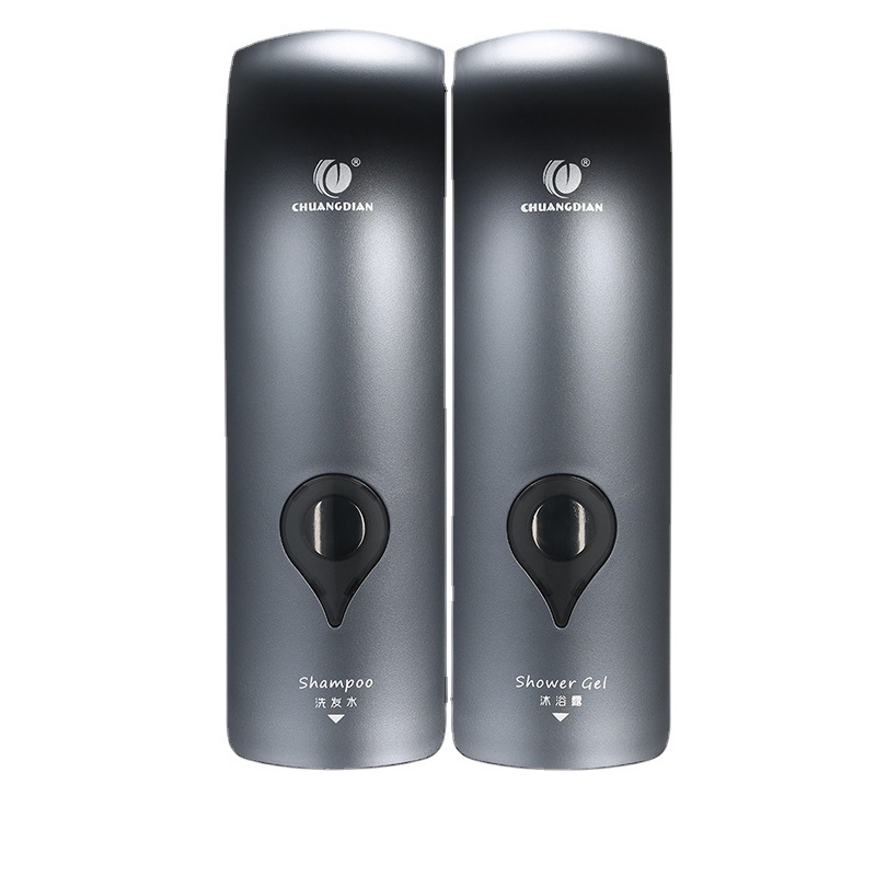 Chuangdian hotel commercial soap dispenser punch-free bathroom shower gel press soap dispenser wall-mounted cross-border soap bottle