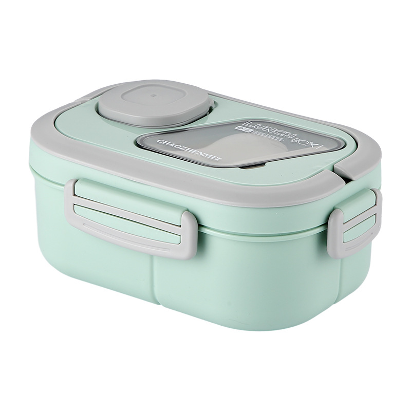 Practical Lunch Box for Students Salad Lunch Box with Sauce Box Microwave Heating Tropical Meal Box Fruit Box