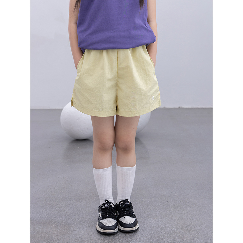 Children's Quick-drying Shorts 2024 Summer New Girls Thin Sports Pants Five-length Pants Large Children's Outdoor Casual Pants