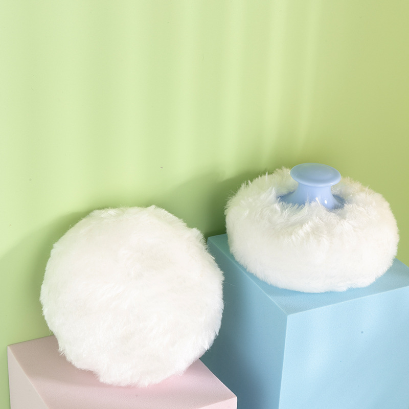 Cross-border Apple bear maternal and child supplies baby body cleaning powder puff box baby lint-free talcum powder puff box manufacturer