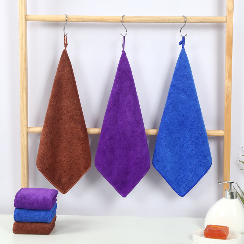 Microfiber car wash towel thickened absorbent car towel housekeeping cleaning towel rag glass housekeeping towel